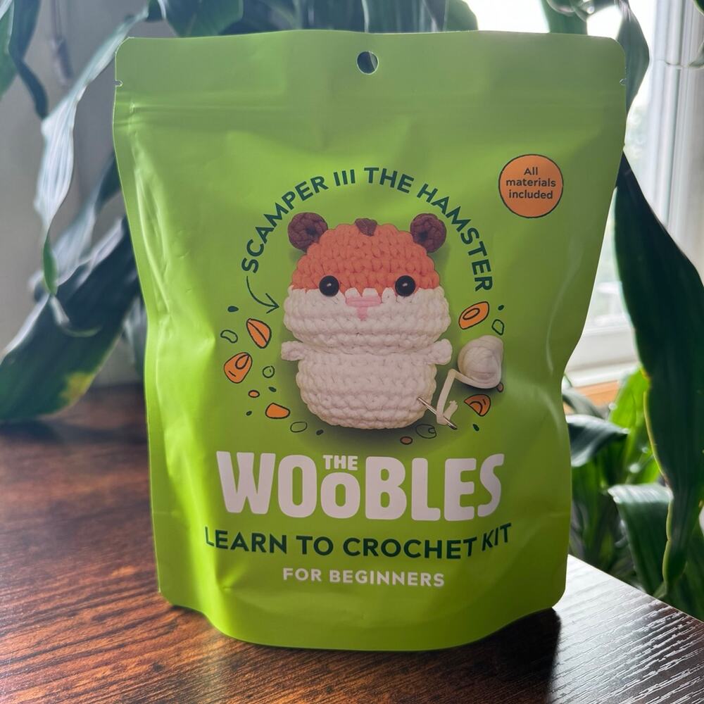 *Hard to Find* The Woobles Scamper III the Hamster Crochet Kit (Unopened)